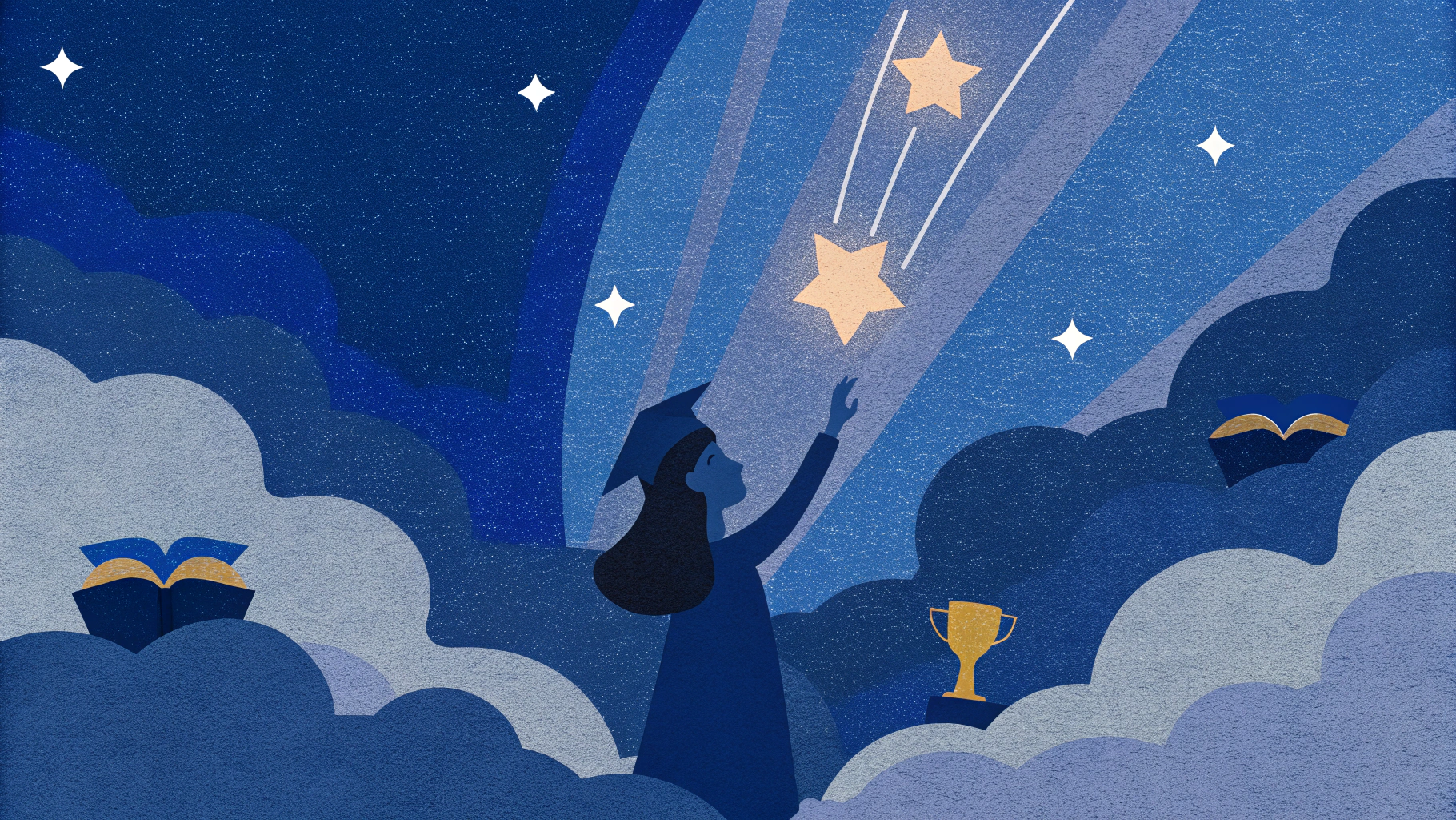 Custom artwork for The Sky She Reached - Graduation song artwork featuring uplifting sky and achievement themes